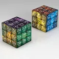 Cube magique de puzzle 3x3x3 pour enfant jouet de maths et de chimie à 152 motifs idée de cadeau