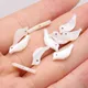 5Pcs Cute White Bird Shell Beads Bird Shape Natural MOP Mother of Pearl Beads For Jewelry Making DIY