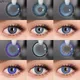 UYAAI 1 Pair Blue Cosplay Lenses Colored Contact Lenses for Eyes Anime Accessories Anime Lenses Blue