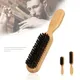 Brosse à barbe en poils de sanglier avec manche en bois pour hommes peigne de barbier anti-leges