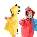 Cute Polyester Kids Raincoat Cartoon Dinosaur Rainproof Children Rain Coat Boys Girls Poncho