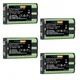 Batterie de remplacement pour Panasonic HHRP104 HHR-P104 v 1000mah NIMH AAA pour téléphone sans