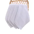 Petite serviette carrée en pur coton serviette minérale blanche serviette de salle de bain