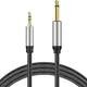 3.5mm TRS To 6.5mm TS Audio Cable Mono To Stereo Interconnect Adapter Cable Compatible For IPhone PC