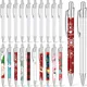 10pcs Retractable Ballpoint Pen with Shrink Films Sublimation Pens Blank Pens for Writing Pens Heat