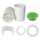 Golf Putting Green Hole Cup Cover White Plastic Hole Cup Thicken Golf Putting Hole Cup Ring Practice