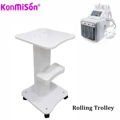Beauty Salon Trolley Home Use Pedestal Rolling Cart Multifunction Wheel Aluminum Stand Beauty Equipment Storage Cart