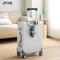 Cabin Suitcase Aluminum-Magnesium Alloy Trolley Case Universal Wheel Luggage Password 20-Inch