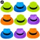 Chapeaux de fête néon UV Blacklight pour enfants chapeaux en plastique Fluorwisdom fournitures de
