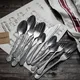 1 Pieces Vintage Tableware Spoon Knife Fork Table Shooting Old Style Coffee Spoons Photography Props