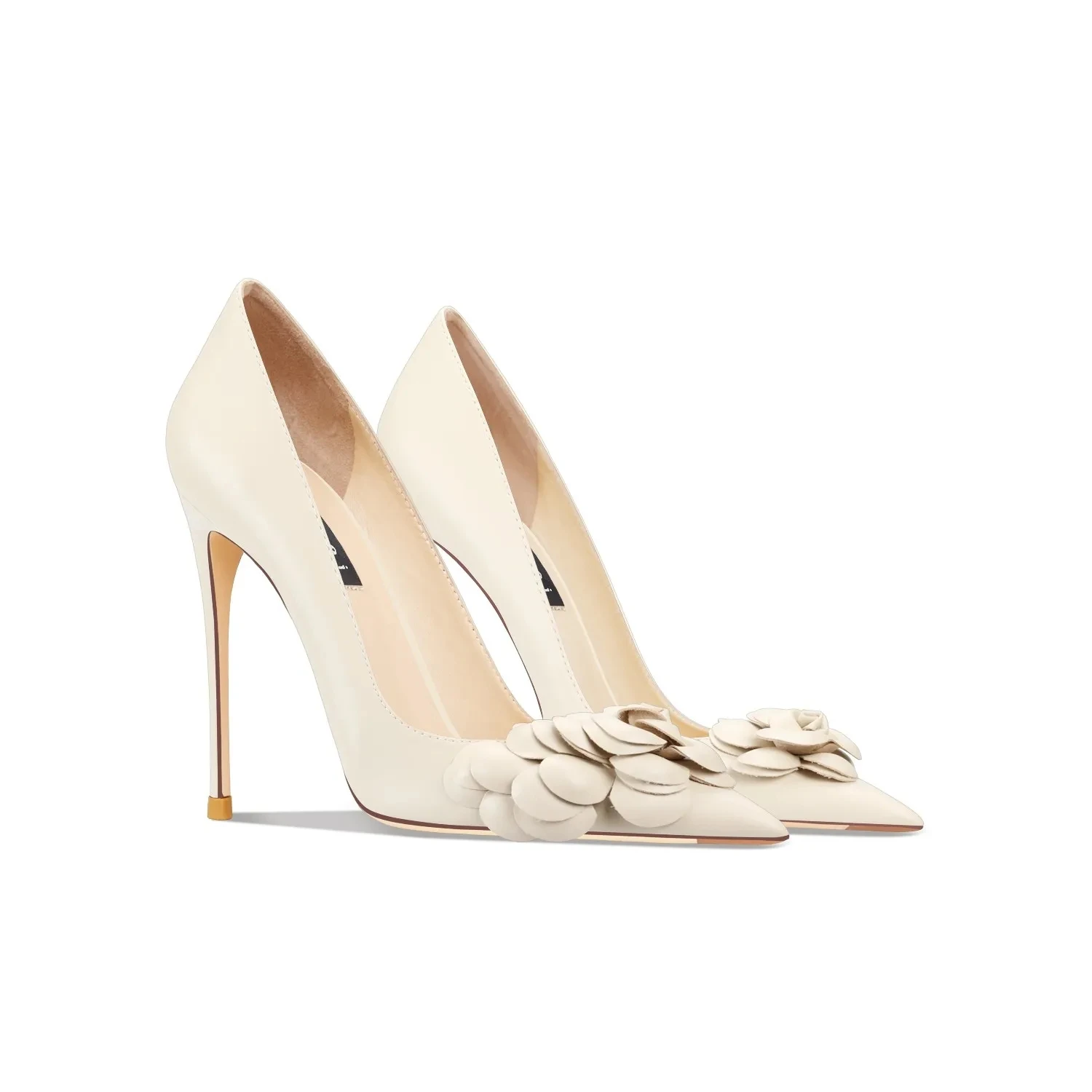 2026 New Brand Classic Pointed Women's High Heels Big Flower Women's Shoes Fashion and Comfortable Office High Heels