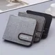 Canvas Zipper Short Men Wallet With Coin Pocket Clutch Purse Bag For Male Money Wallet Denim Card