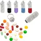 Full Rhinestone Zinc Alloy Medicine Bottle Pill Box Tablet Holder Sparkling Pill Box Mini Pill
