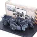 1/24 Scale WW2 R75 Panzerfaust 30 Military Motorcycle Sidecars Diecast Toy Plastic Vehicle Toy Bike