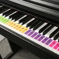 IRIN 4pcs/pack Piano Keyboard Sound Name 88/61/54 Keys Stickers Electronic Keyboard Stickers Music