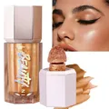 Bâton de surligneur liquide 3D scintillant naturel bronzant de contour hydratant éclaircissant