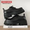 2024 Original und neue erhöhte 7 cm Matsuke Sole Derby-Schuhe, schwarze Big-Head-Lederschuhe für