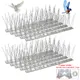 Stainless Steel Bird Spikes for Pigeons Small Birds-330cm/10 Strips Durable Anti-Bird Nest Fence