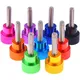 M3 Colourful Thumb Screw Aluminum Alloy+Stainless Steel Flat Head Knurled Hand Grip Knob Step Bolts