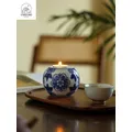 Blue and White Porcelain Ceramic Candle Holder Candlelight Dinner Props Romantic Household Dining