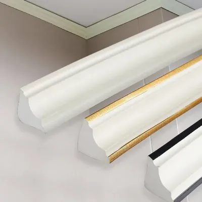 5m PVC innere Ecke Linie Wohnzimmer Decke obere Ecke Linie dekorative Streifen selbst klebende Wand Image