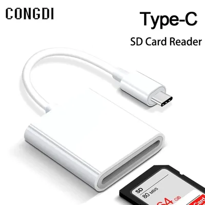 Type C To SD TF Memory Card Adapter 2 in 1 OTG SD Card Camera Reader Data Converter For Macbook Laptop Smart Phone Huawei XiaoMi