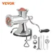 VEVOR Manual Meat Grinder 304 Stainless Steel Hand Meat Grinder with Suction Cup + Steel Table Clamp