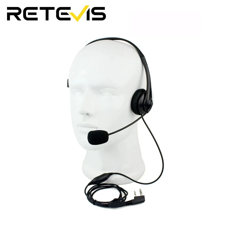 1/2/5 stücke 2Pin K Stecker Walkie Talkie Headset Schwamm Polsterset Hörer PTT Mic Für Kenwood/Baofeng UV82/Quansheng UVK5 Retevis RT22 Image