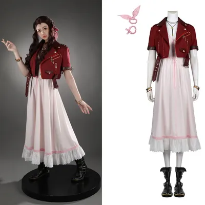 Ff7 erwachsene aerith gainsborough kostüm cosplay letzte fantasie remake halloween outfit Image