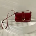 Frauen Luxus Design Trend Klappe Handtaschen Mode Umhängetasche heiße rote Vintage Sattel kleine