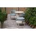 iSiMAR Paradiso Patio Dining Chair w/ Cushion, Metal in Gray | 29.9 H x 20.8 W x 20.8 D in | Wayfair 8084_LG_PF