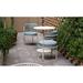 iSiMAR Paradiso Patio Dining Chair w/ Cushion, Metal in Gray | 29.9 H x 20.8 W x 20.8 D in | Wayfair 8084_SG_VD