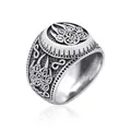 Neue Retro Bärentatze Muster Ring Celtic Viking Schmuck herren Ring Vintage Intarsien Bär Pfote Ring