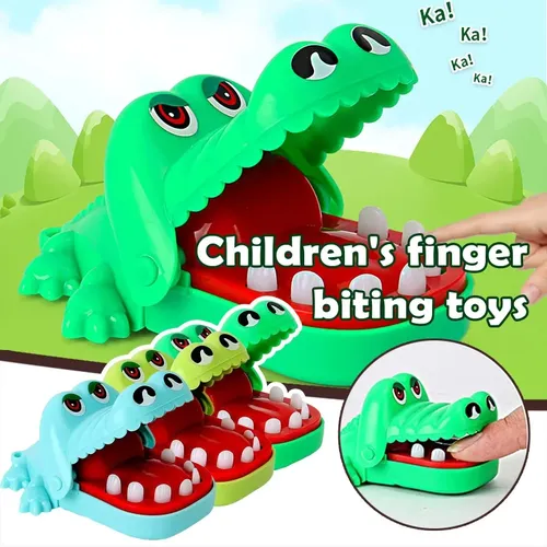 Lustige Krokodil Mund Biss Finger Witze Spielzeug Neuheit Praktische Spielzeug Familie Spiel für