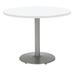 KFI Studios Mode Round Breakroom Table Metal in Gray/White | 29 H x 48 W x 48 D in | Wayfair T48RD-B1930-SL-D354