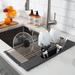 Kitchen Details Kitchen Stainless Over The Sink Drying Rack Stainless Steel in Gray | 5.12 H x 3.54 W x 20.08 D in | Wayfair 10071-GREY