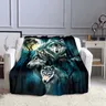 3D Wolf coperta divano coperte per letti coperta calda Super morbida coperta di flanella coperta da