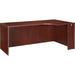 Lorell Essentials Series Desk Shell Wood in Brown/Red | 29.5 H x 35.4 D in | Wayfair 69908