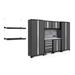 NewAge Products Bold Series 9 Piece Garage Storage Cabinet Set Steel in Gray | 77.25 H x 108 W x 18 D in | Wayfair 50765