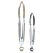 Tovolo Elements Spectrum Diversified 2-Piece Kitchen Tip Tongs Set Stainless Steel/Silicone in Gray | Wayfair 61-33733