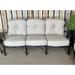 Darby Home Co Rotteck Outdoor Sofa w/ Cushions Metal in Gray | 37 H x 74 W x 32 D in | Wayfair 4B9FA8C24C594BEEA690217F8B0D053F