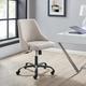 Latitude Run® Designate Swivel Upholstered Office Chair Upholstered in Gray/Brown | 32 H x 20.5 W x 23 D in | Wayfair