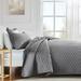 Red Barrel Studio® Microfiber Reversible Quilt Set Microfiber in Gray | King Quilt + 2 Shams | Wayfair D8FF3F516FE045B9B91A4138D583D4C7