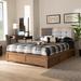 Latitude Run® Bretley Tufted Low Profile Storage Platform Bed Wood & /Upholstered/Polyester in Brown | 58.3 H x 63.9 W x 83.7 D in | Wayfair