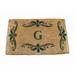 Winston Porter Balmer Monogrammed Non-Slip Outdoor Door Mat Coir | 24 W x 39 D in | Wayfair A75DD89B0F6F4AC487E2B1B549F8B368