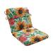 August Grove® Andersonburg Sunflowers Sunburst Indoor/Outdoor Seat/Back Cushion Polyester in Brown | 3 H x 21 W in | Wayfair