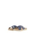 TOM TAILOR Damen Flache Slipper, blau, Uni, Gr. 42