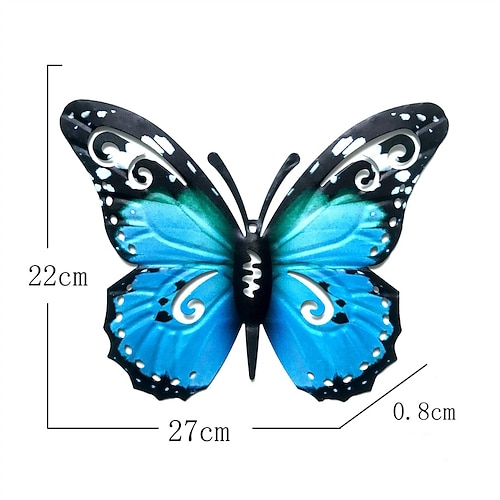 1pc papillon décoration murale en métal pour décoration de jardin décor de patio décoration de salle décoration de fête décoration d
