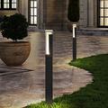 Outdoor Bollard Light Outdoor LED Path Lights 30/40/60/80cm Aluminium Anthracite Base Light, Modern Design Garden Lamp, IP65 Weatherproof, Garden Floor Lamp, 3000 K Warm White