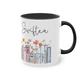 Singer Album Coffee Mug for Singer Fans, Tea Cup Merch for Singer Fans Womens and Girls,Gifts for Fans Merchandise Pink and White